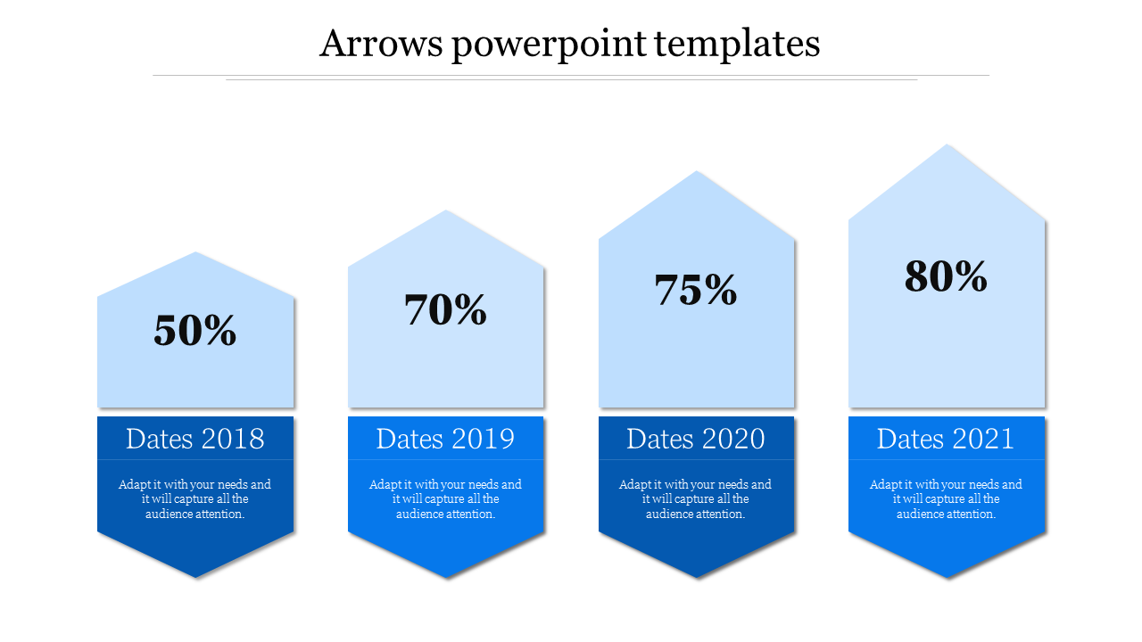 arrows powerpoint templates-4-Blue